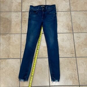 Express Blue Skinny Jeans Stretch + 00L